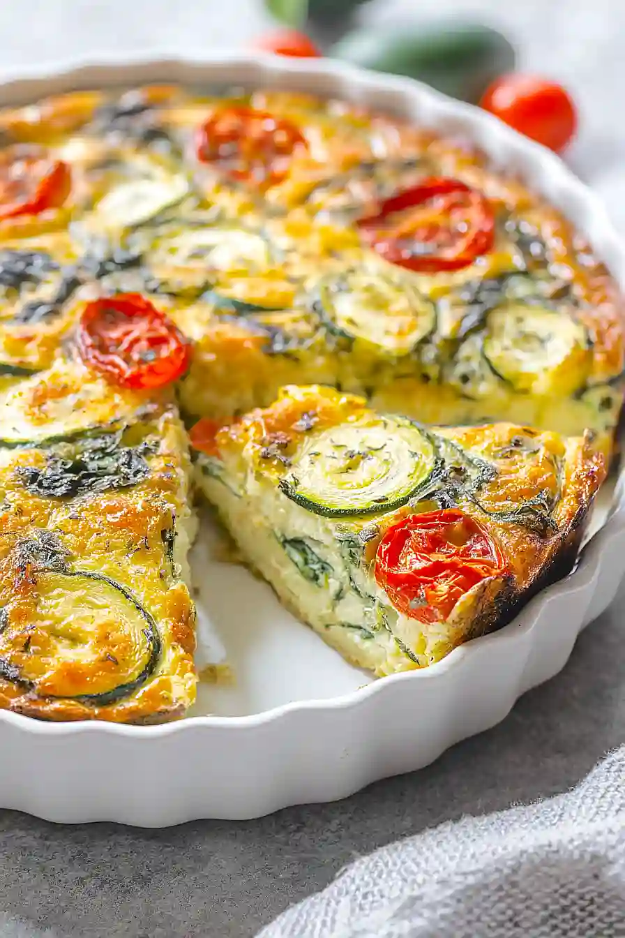 Herb-Infused Crustless Zucchini Quiche