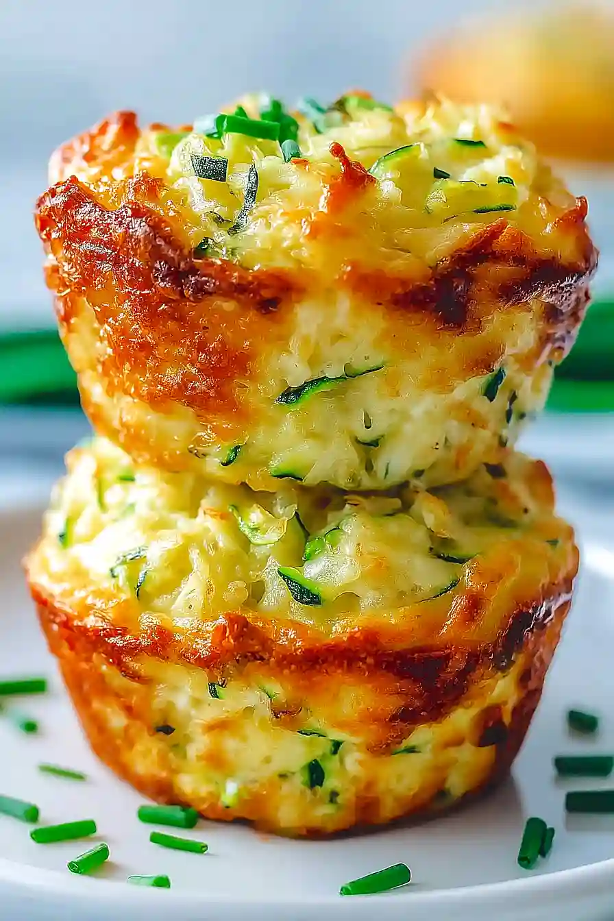 Savory Parmesan Zucchini Muffins
