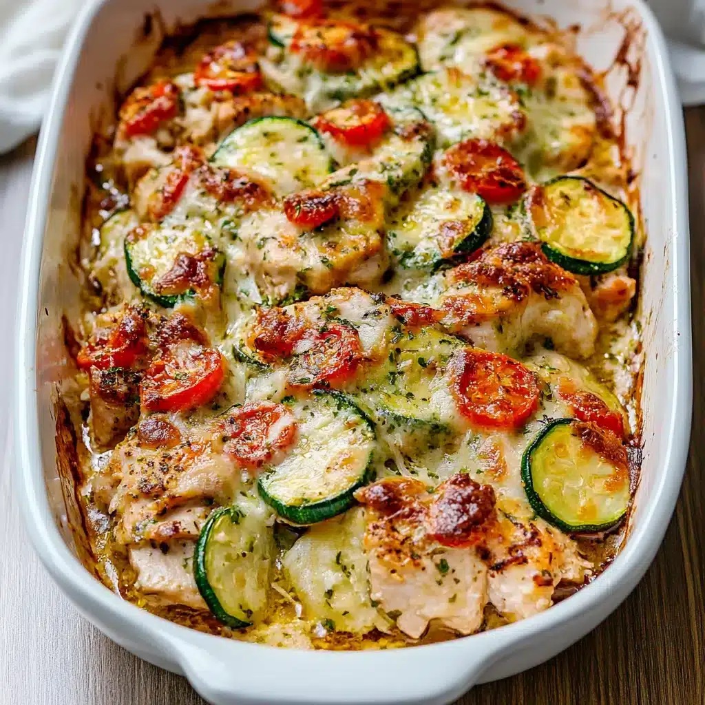 Best Mediterranean Chicken Zucchini Bake