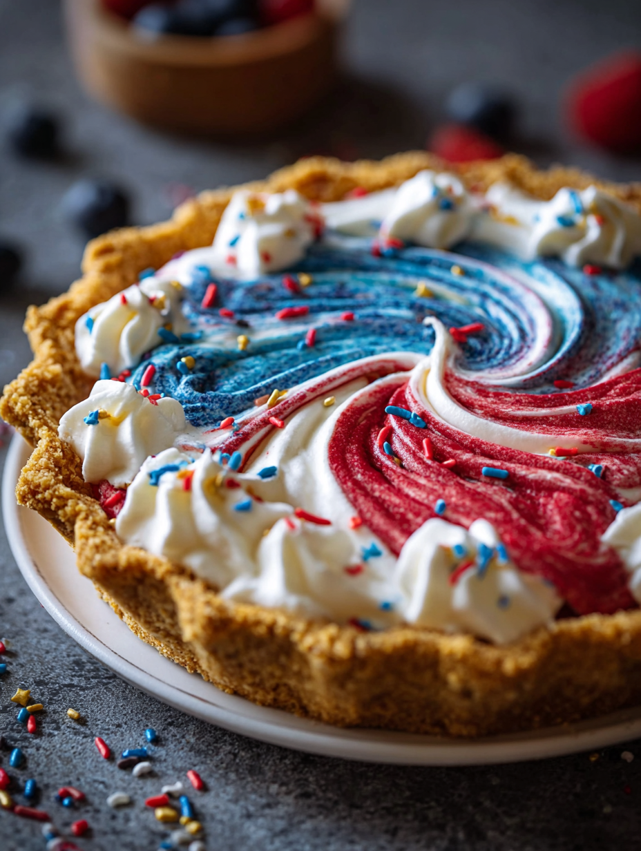 4th of July Swirl Pie