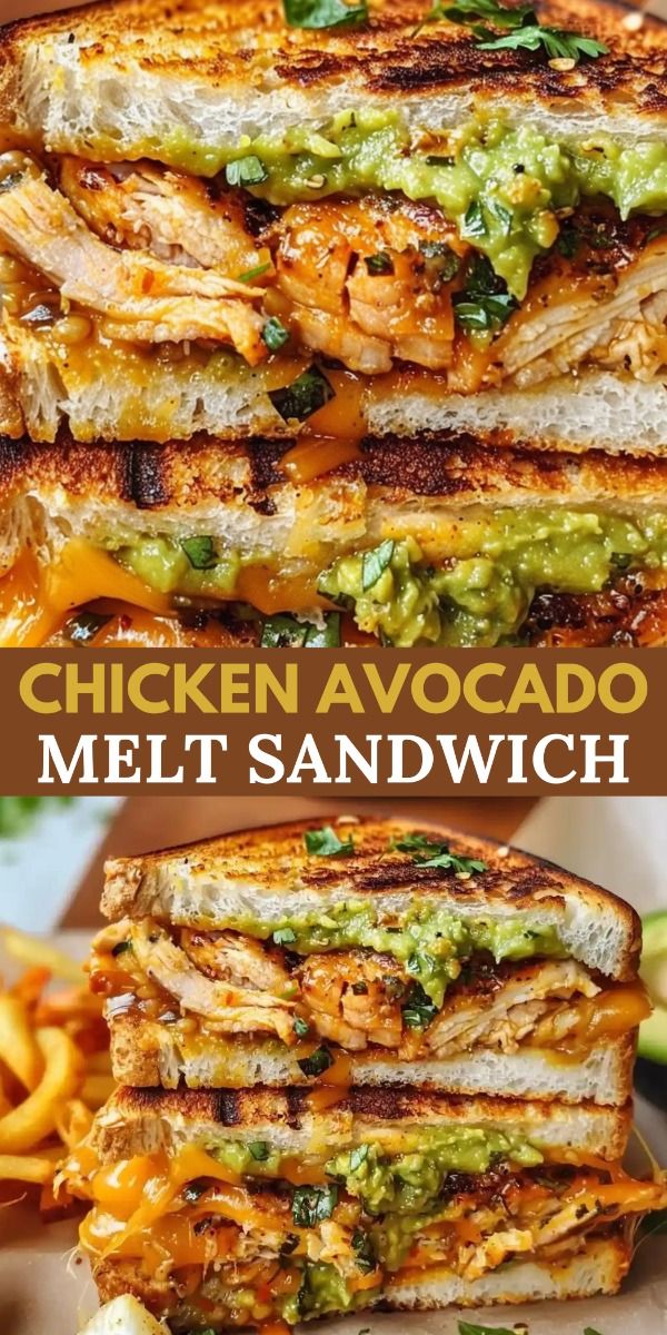 Chicken Avocado Melt Sandwich