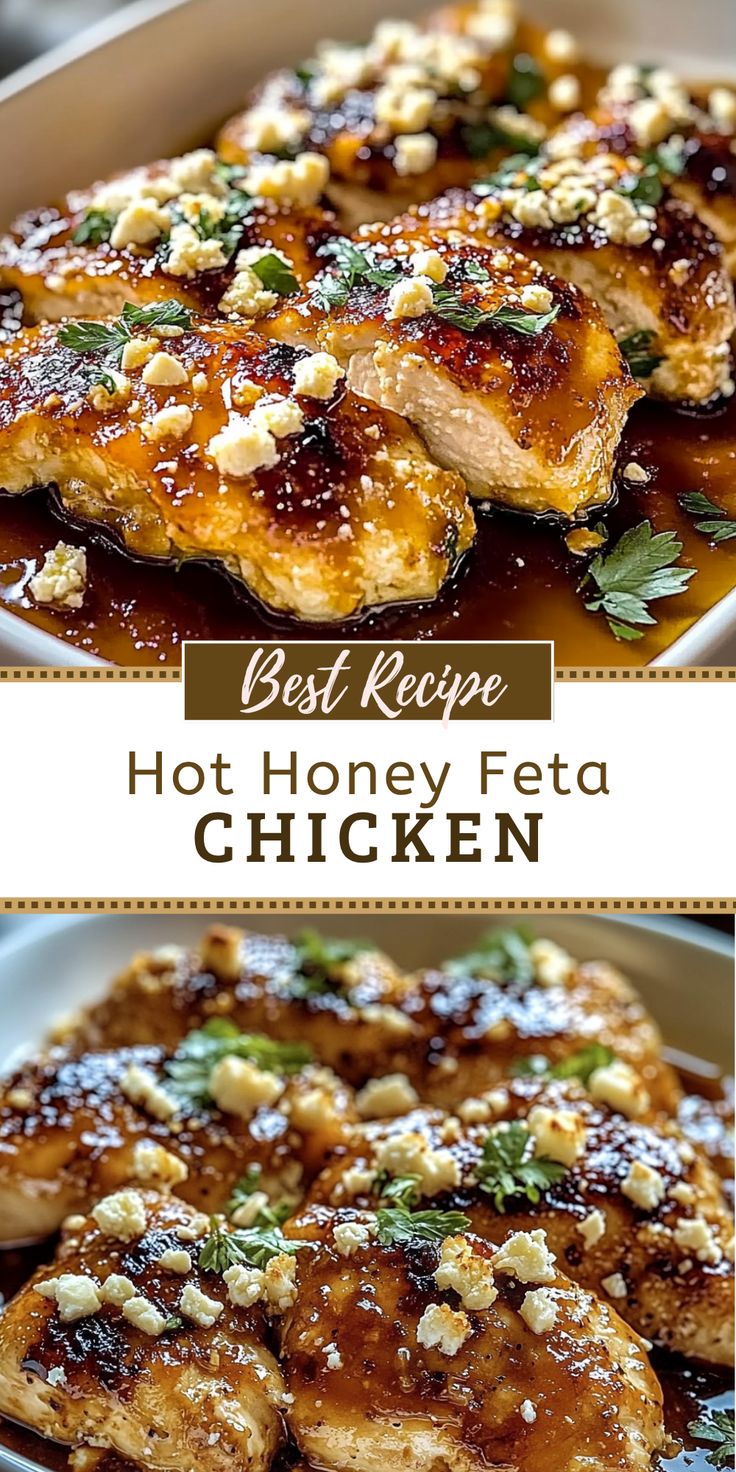 Hot Honey Feta Chicken Dish