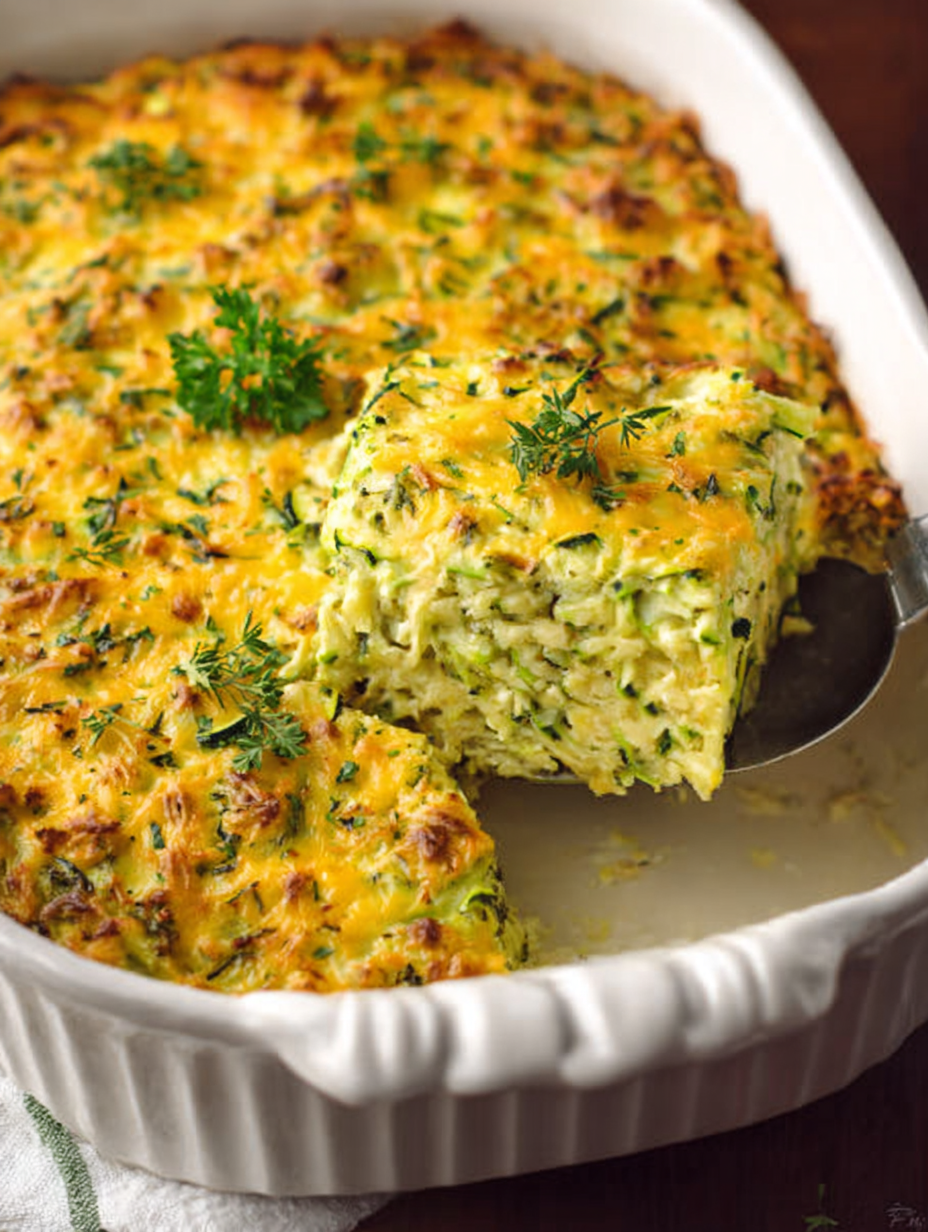 Shredded Zucchini Casserole