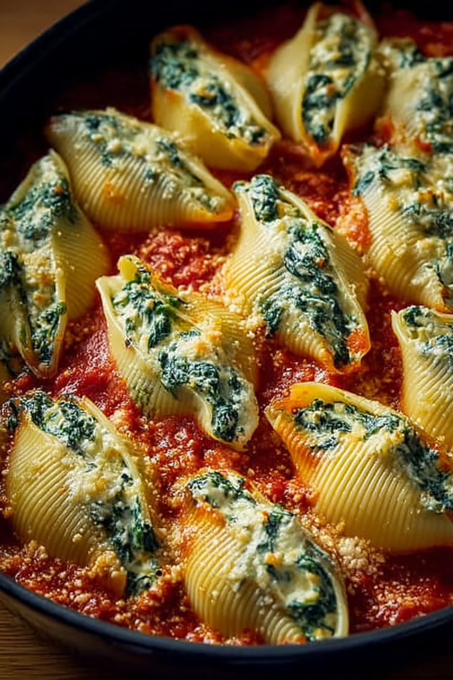 Spinach and Ricotta Stuffed Shells Recipe