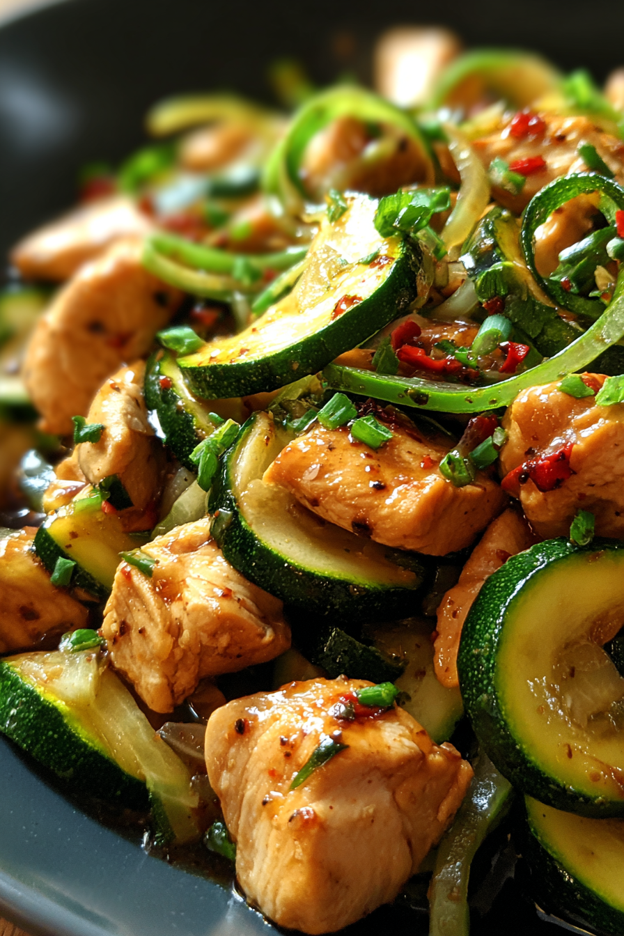 Chicken Zucchini Stir Fry