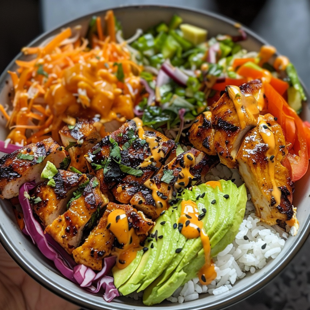 Spicy Maple Chicken & Coconut Rice