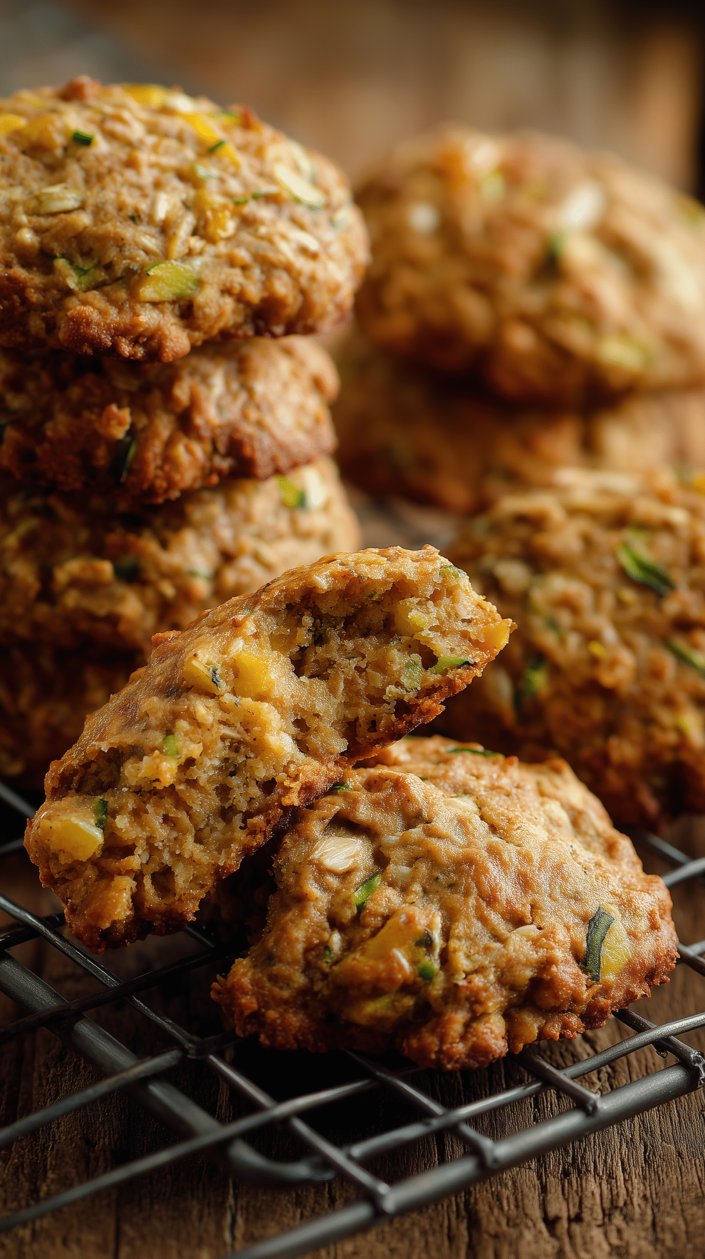 Healthy Zucchini Oatmeal Cookies