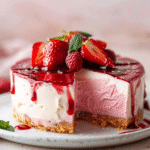 Strawberry Red Velvet Cheesecake Recipe