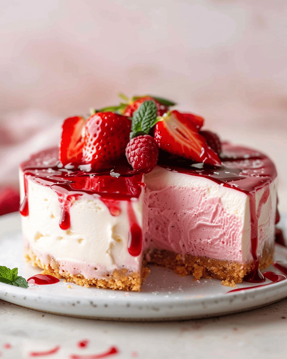 Strawberry Red Velvet Cheesecake