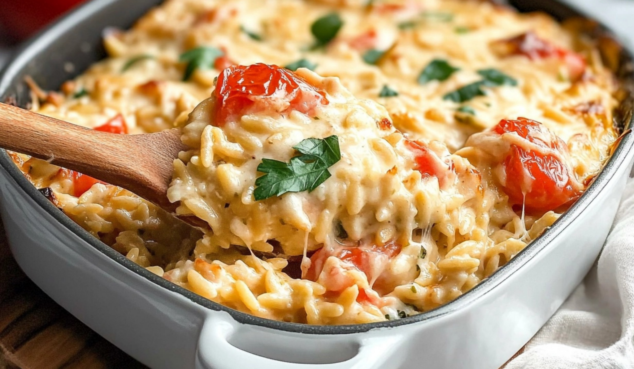Orzo Tuscan Chicken Bake