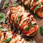 Baked Chicken Ricotta Meatballs with Spinach Alfredo Sauce