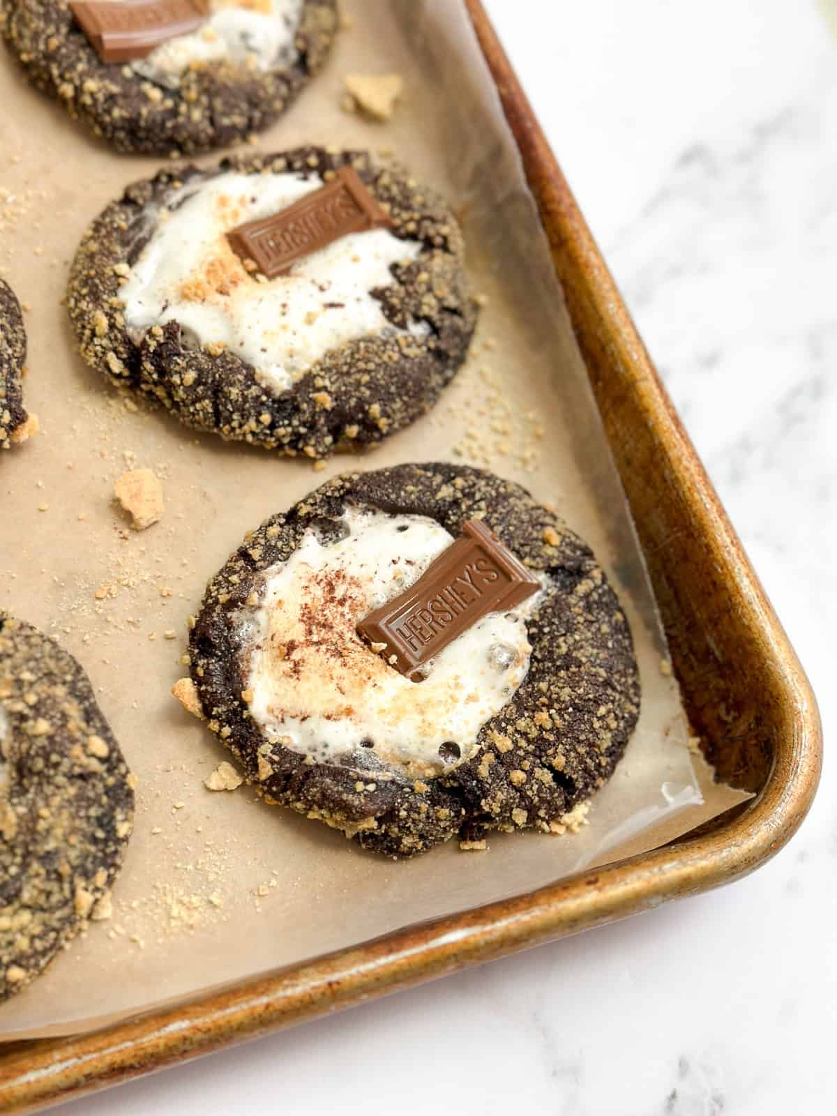 Double Chocolate S’more Cookies
