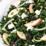 Kale Salad with Apple, Goat Cheese, and Fennel