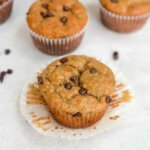 Banana Chocolate Chip Protein Muffins