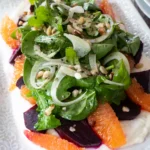 Roasted Beet Salad with Whipped Goat Cheese