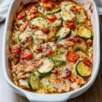Best Mediterranean Chicken Zucchini Bake