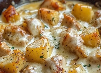 Garlic Parmesan Crockpot Chicken and Potatoes