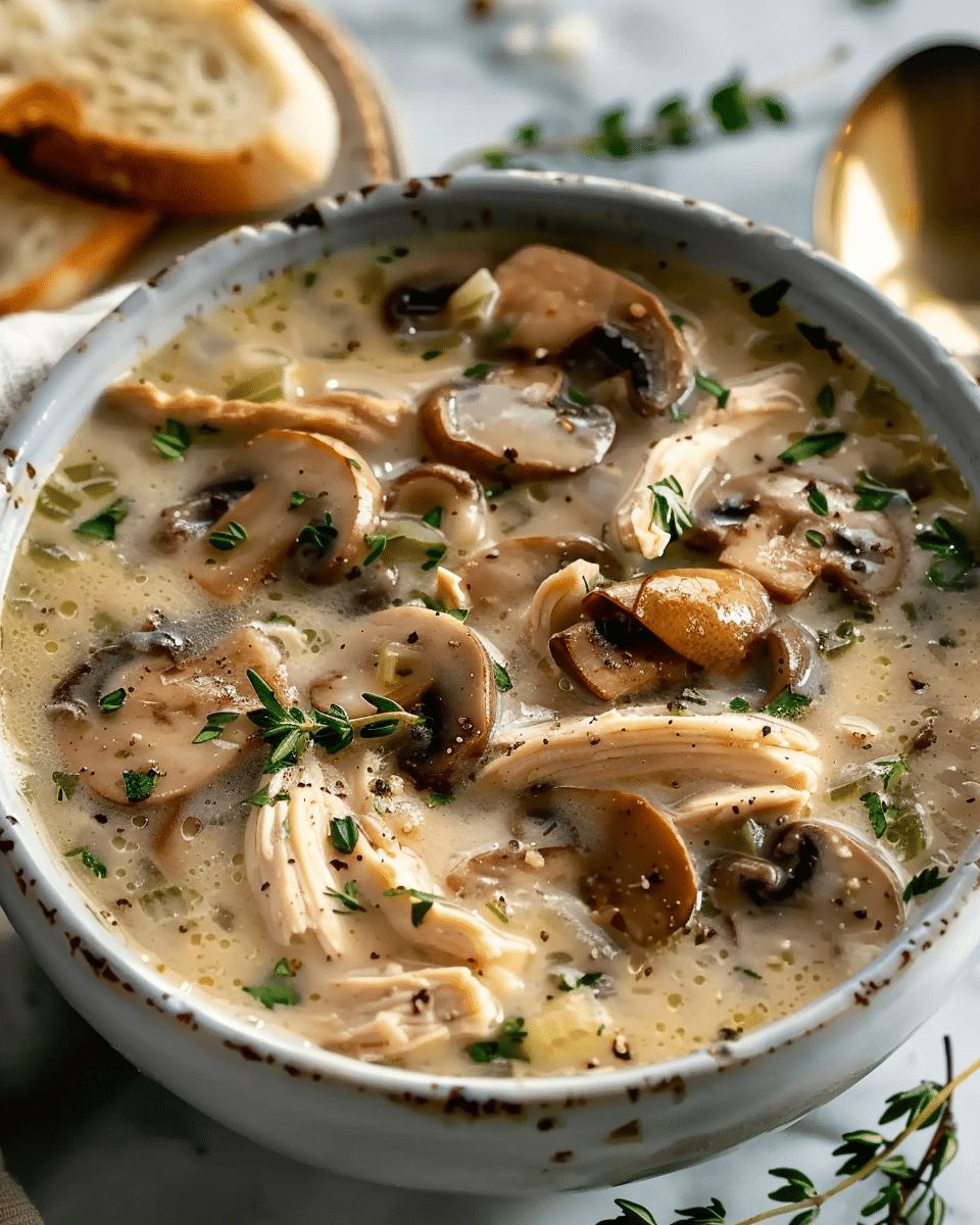 Rotisserie Chicken Mushroom Soup Recipe