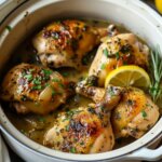 Slow Cooker Lemon Garlic Chicken Recipe