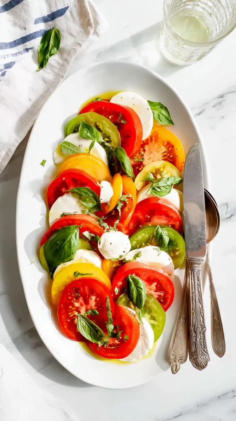 Caprese Salad (Tomato, Mozzarella & Basil)