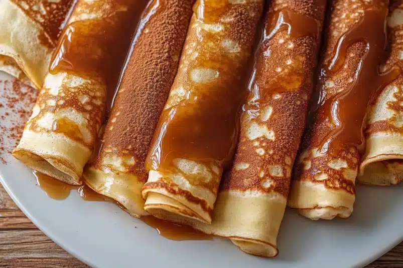 Cinnamon Roll Protein Crepes