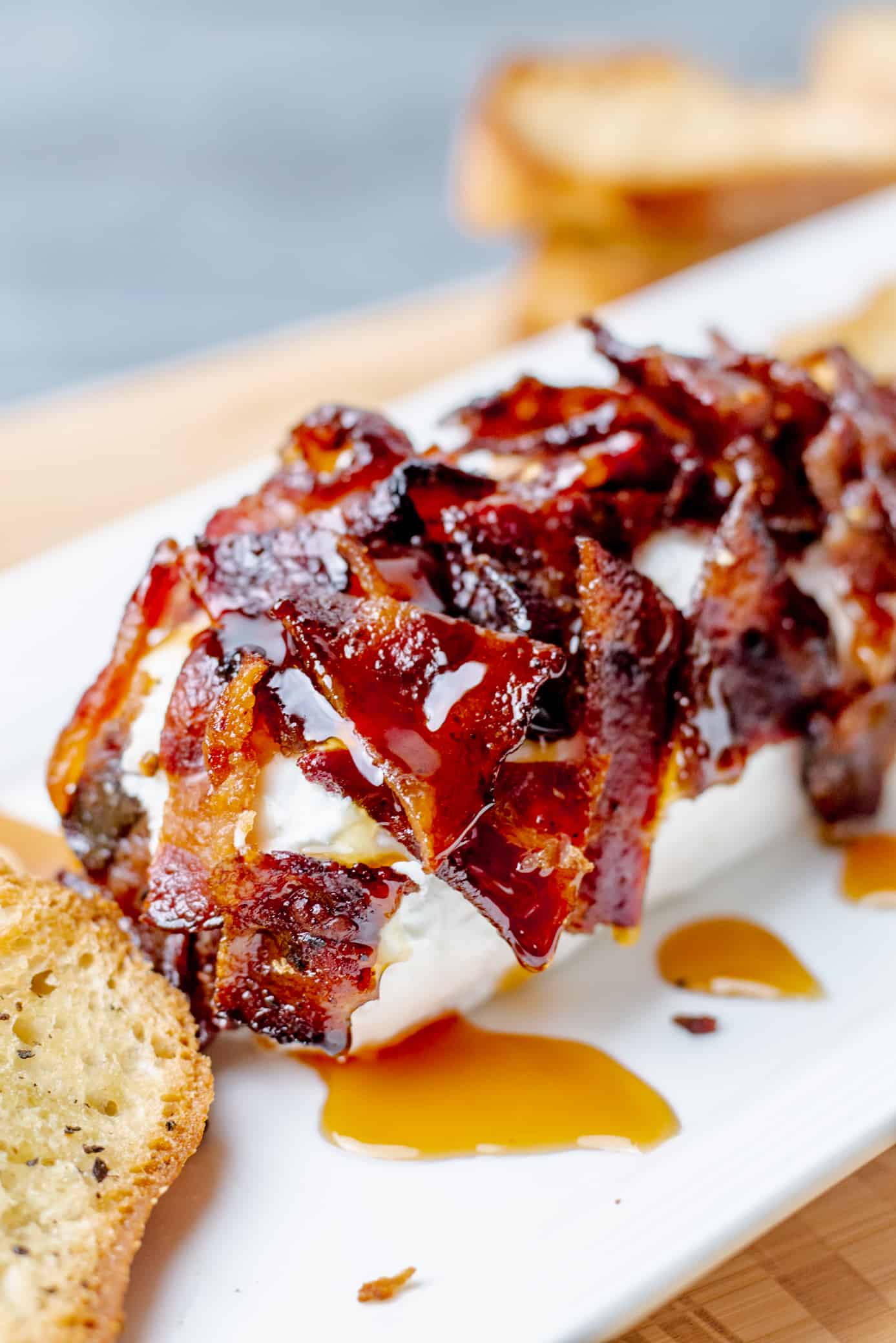 Million Dollar Bacon Goat Cheese Appetizer Log