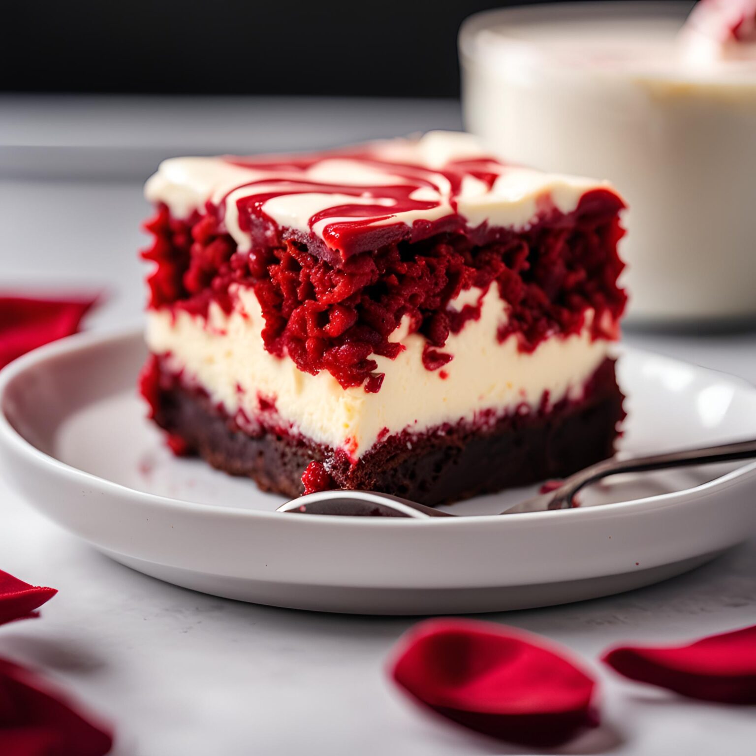Red Velvet Cheesecake Brownies