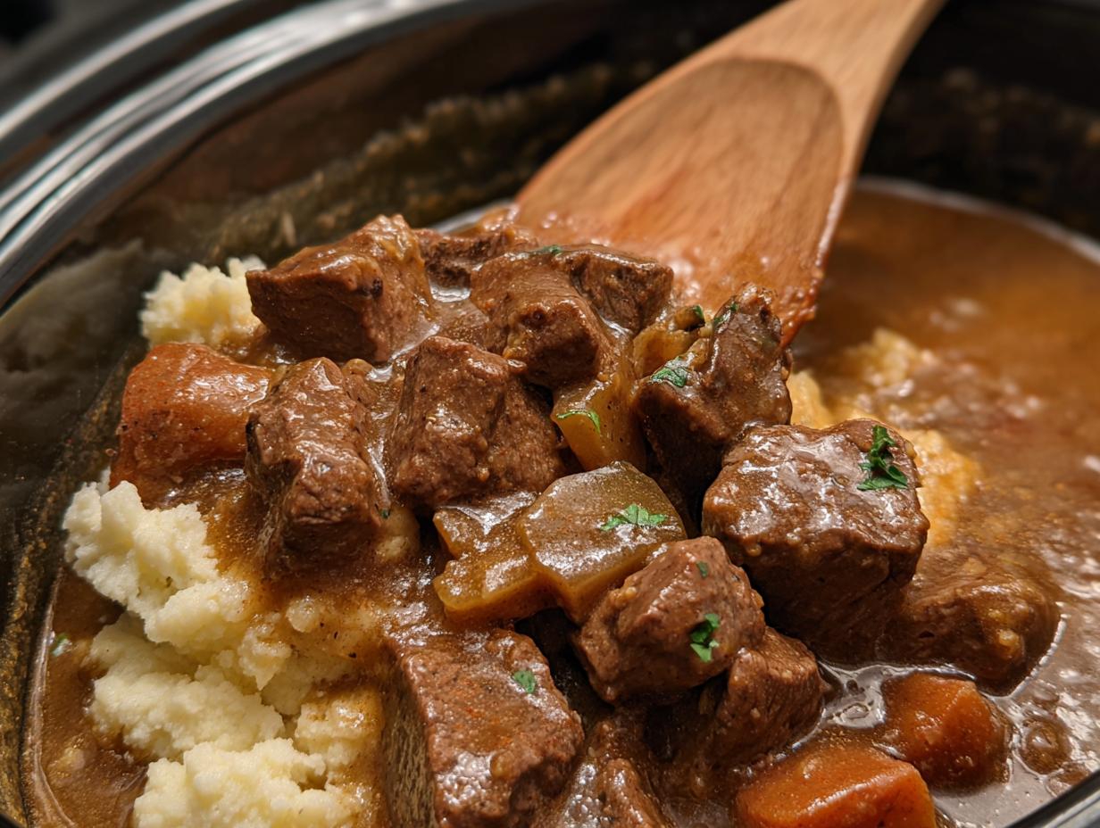 Tender Slow Cooker Beef Tips: 7 Hour Magic