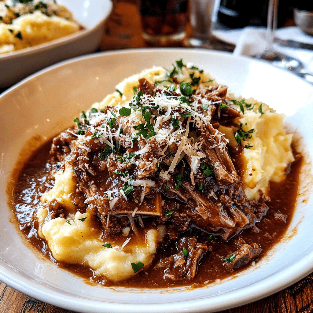 Short Rib Ragu with Parmesan Mashed Potatoes