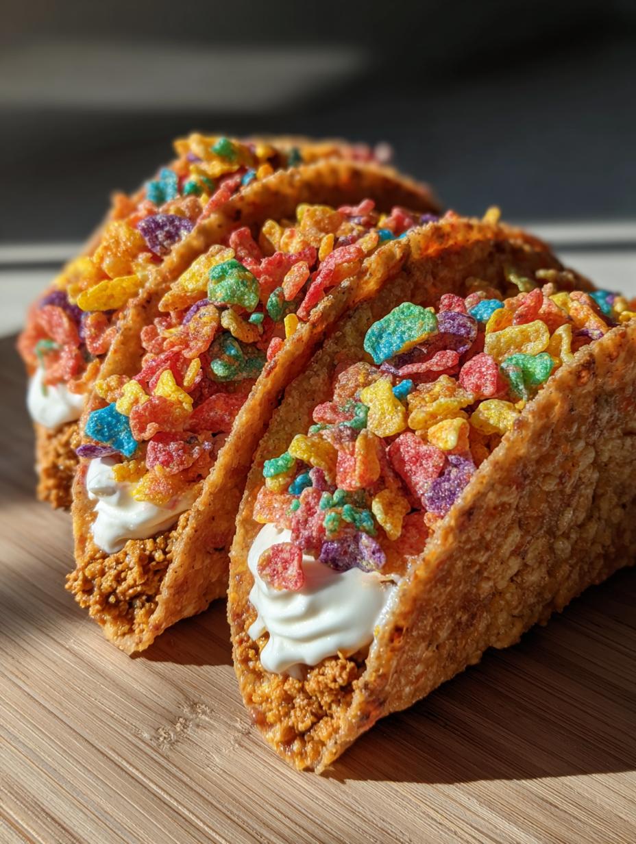 Delightful Fruity Pebbles Cheesecake Tacos Recipe