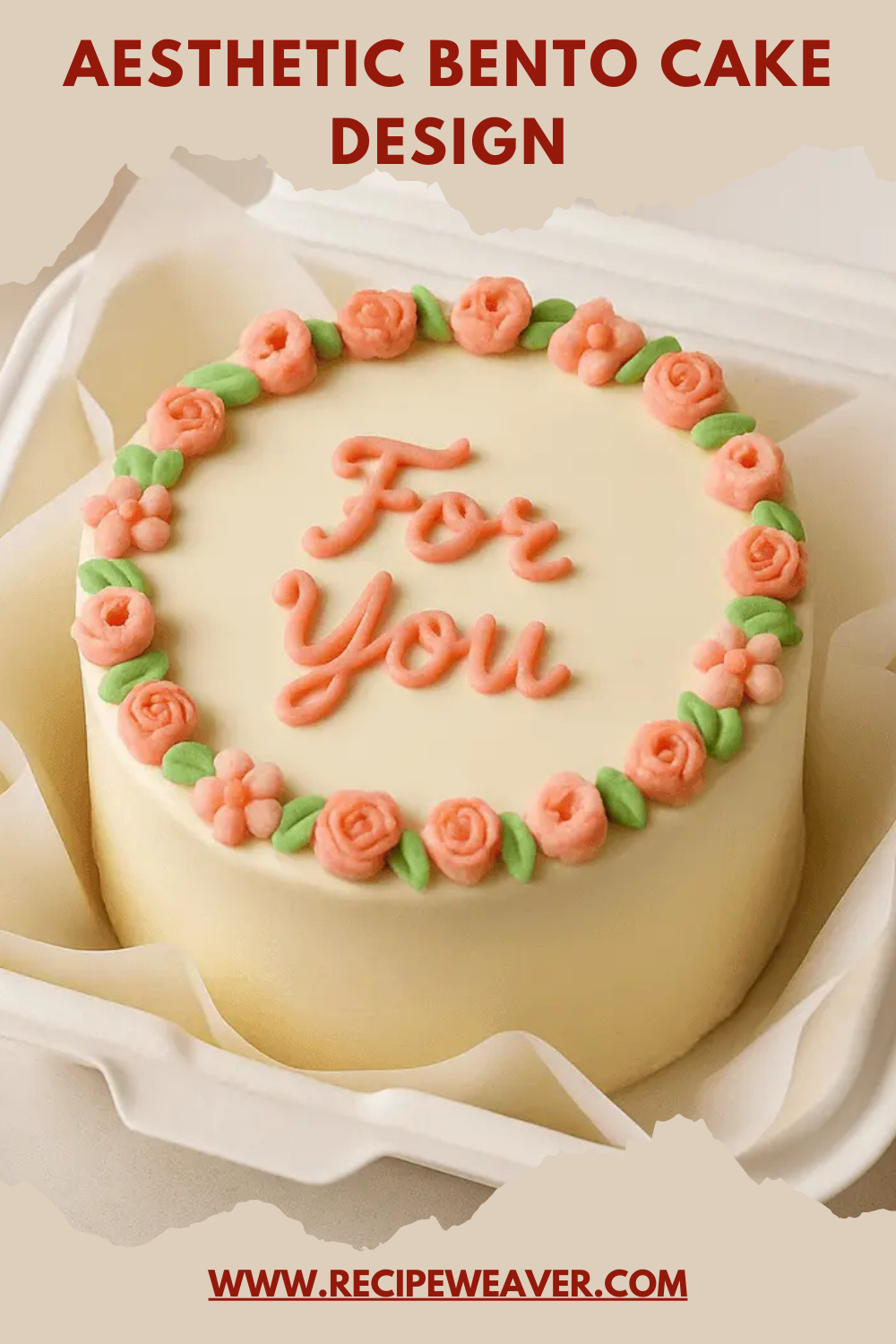 aesthetic bento cake design
