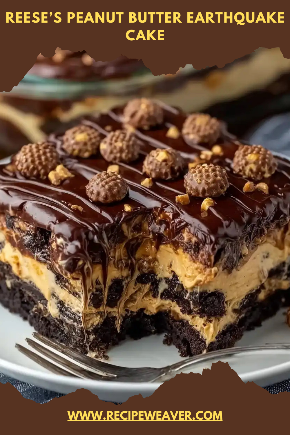 Reese’s Peanut Butter Earthquake Cake