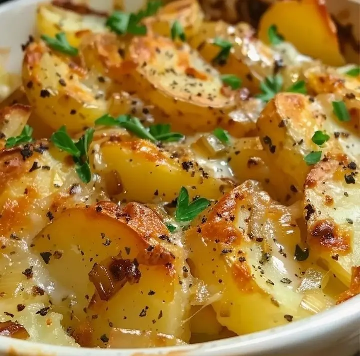 Savory Slow Cooker Lipton Onion Potatoes