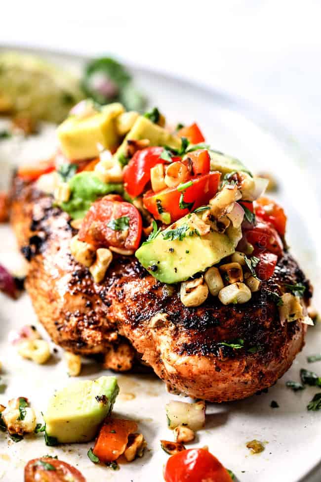 Fiesta Lime Chicken Recipe with Avocado