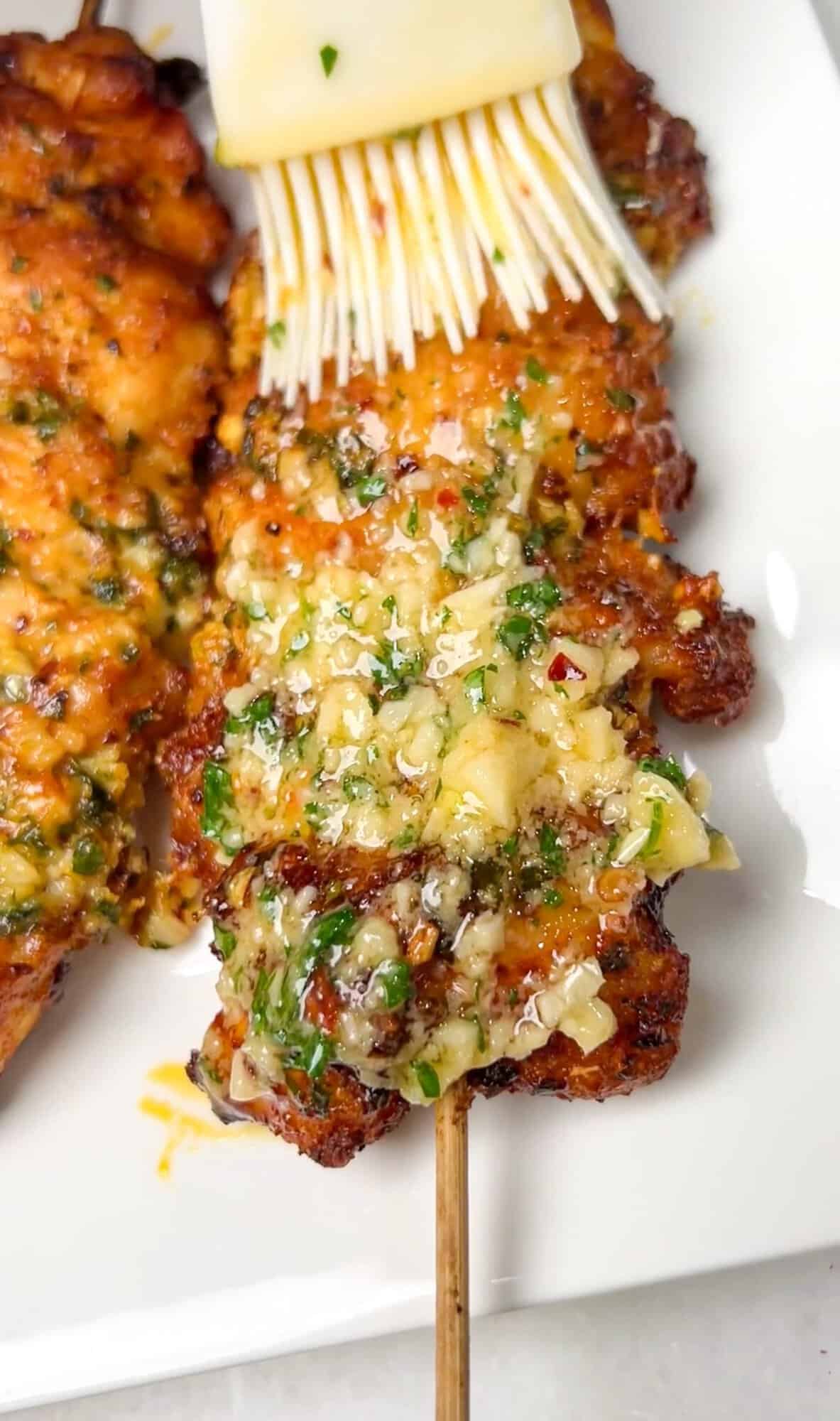 Garlic Parmesan Chicken Skewers for Easy Grilling