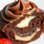 Swirled Chocolate Cupcakes with Creamy Chocolate
