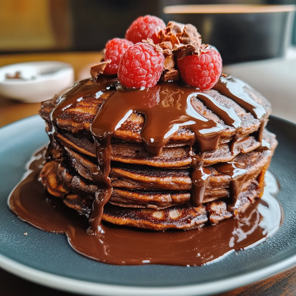Indulge in Decadent Chocolate Pancakes for Breakfast