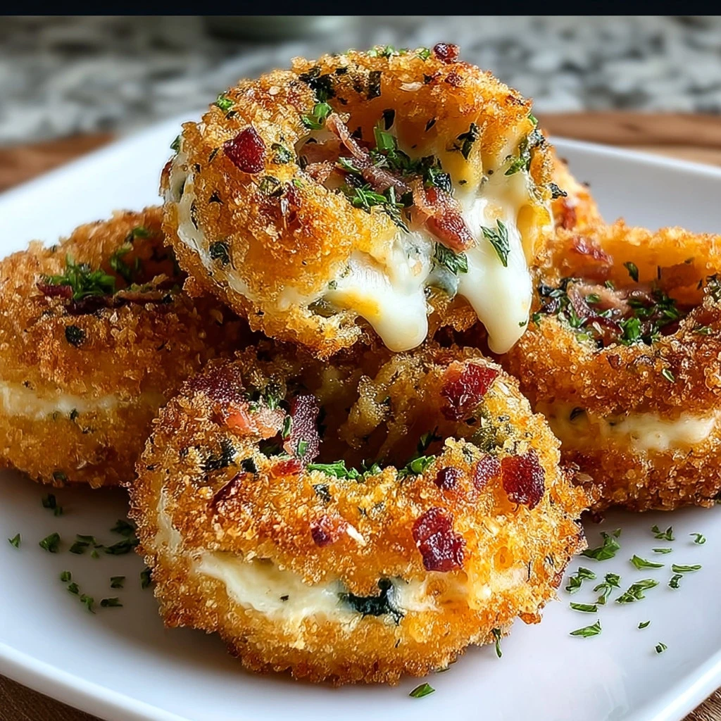 Jalapeño Popper Stuffed Onion Rings