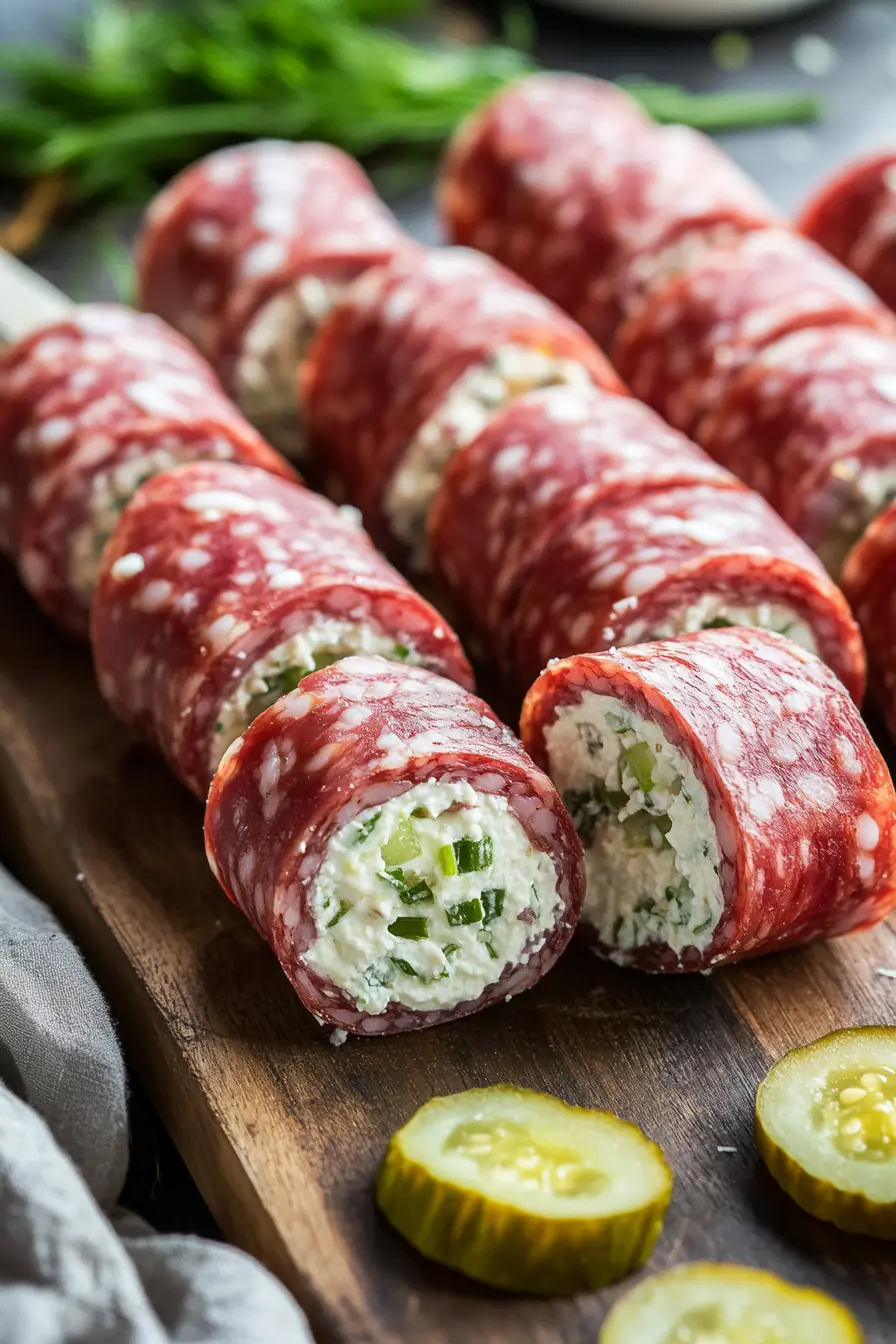 Keto Salami Roll-Ups for Easy Snacking