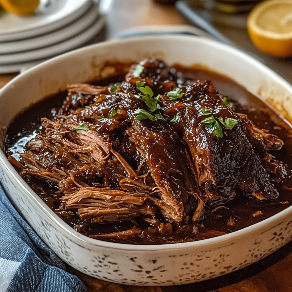 Caramelized Pulled Beef Brisket Recipe