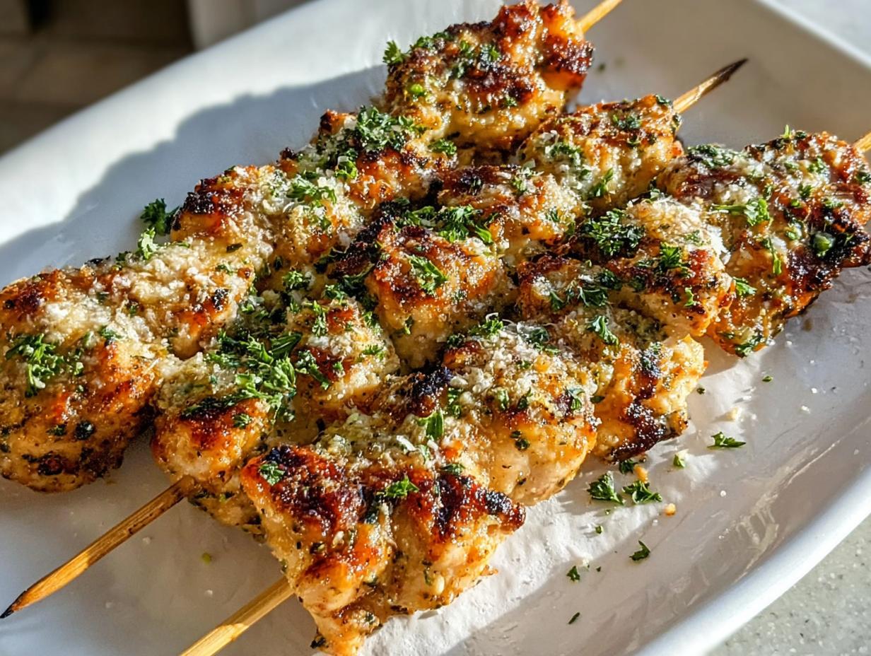Ranch Garlic Chicken Skewers for Flavorful Grilling