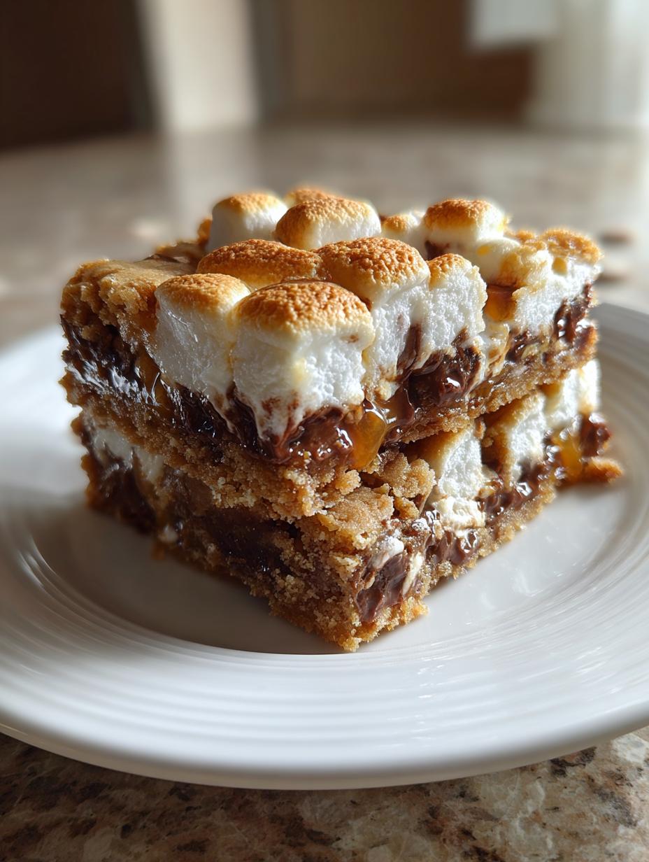 S’MORES COOKIE BARS Recipe for a Cozy Treat