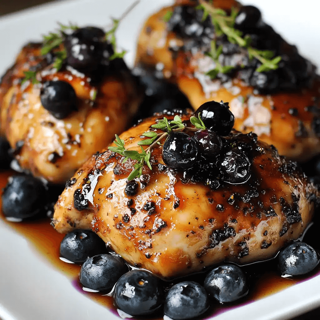 Savory Blueberry Thyme Chicken Recipe for Home Cooks