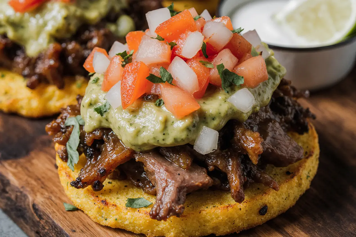 Mexican Tostadas de Carne Asada Recipe