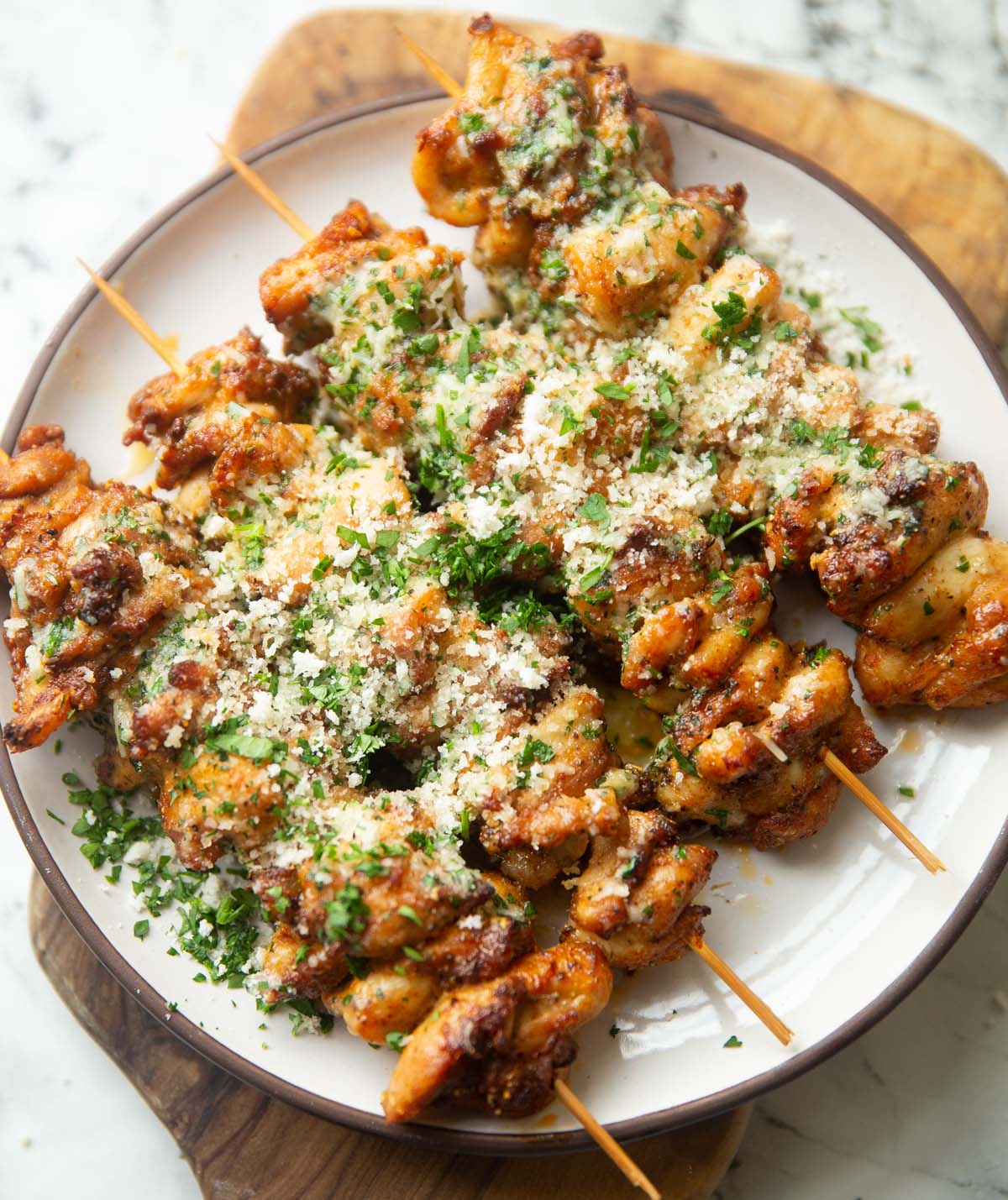 Amazing Garlic Parmesan Chicken Skewers: 6-Ingredient Recipe