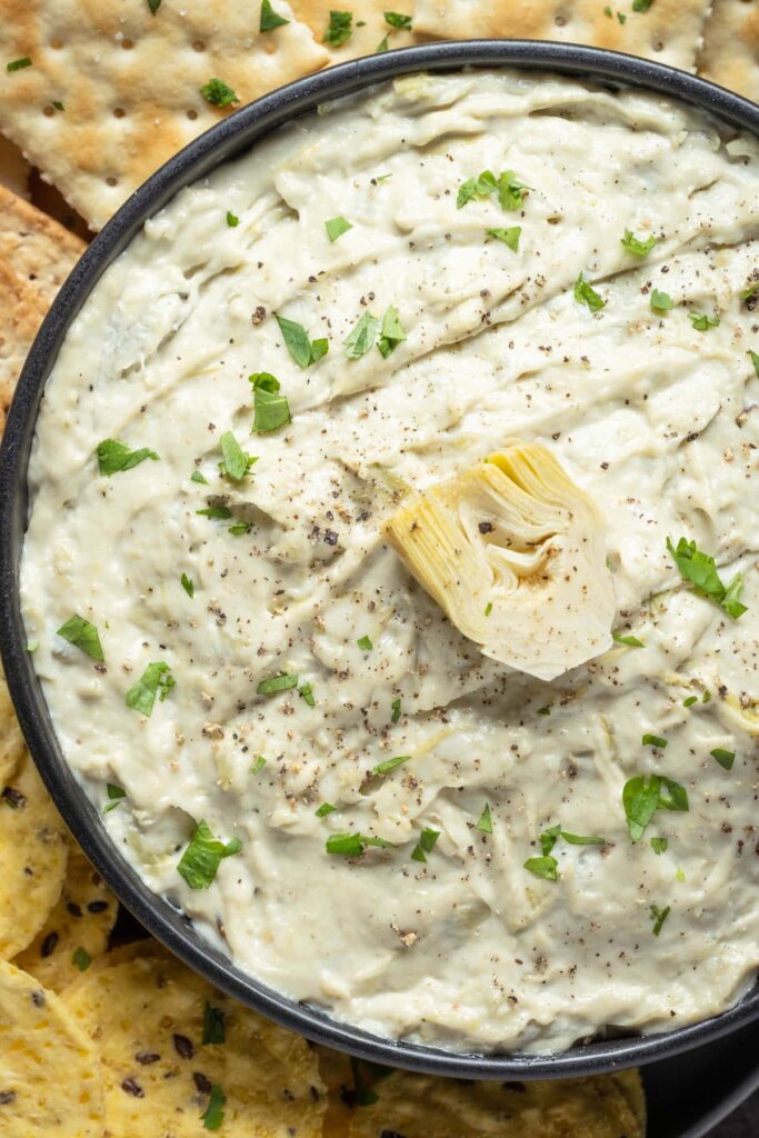 How To Make Perfect Vegan Artichoke Dip In One Bowl