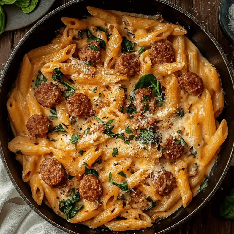 Creamy Cajun Sausage Pasta in One Pot in 30 Minutes