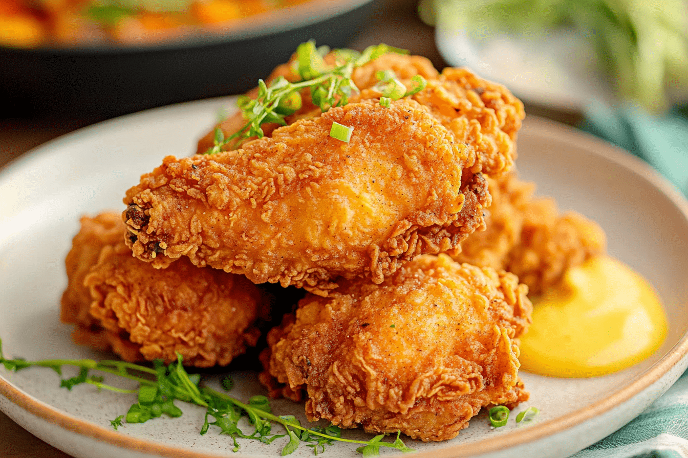 Crispy Fried Chicken with Flavorful Marinade
