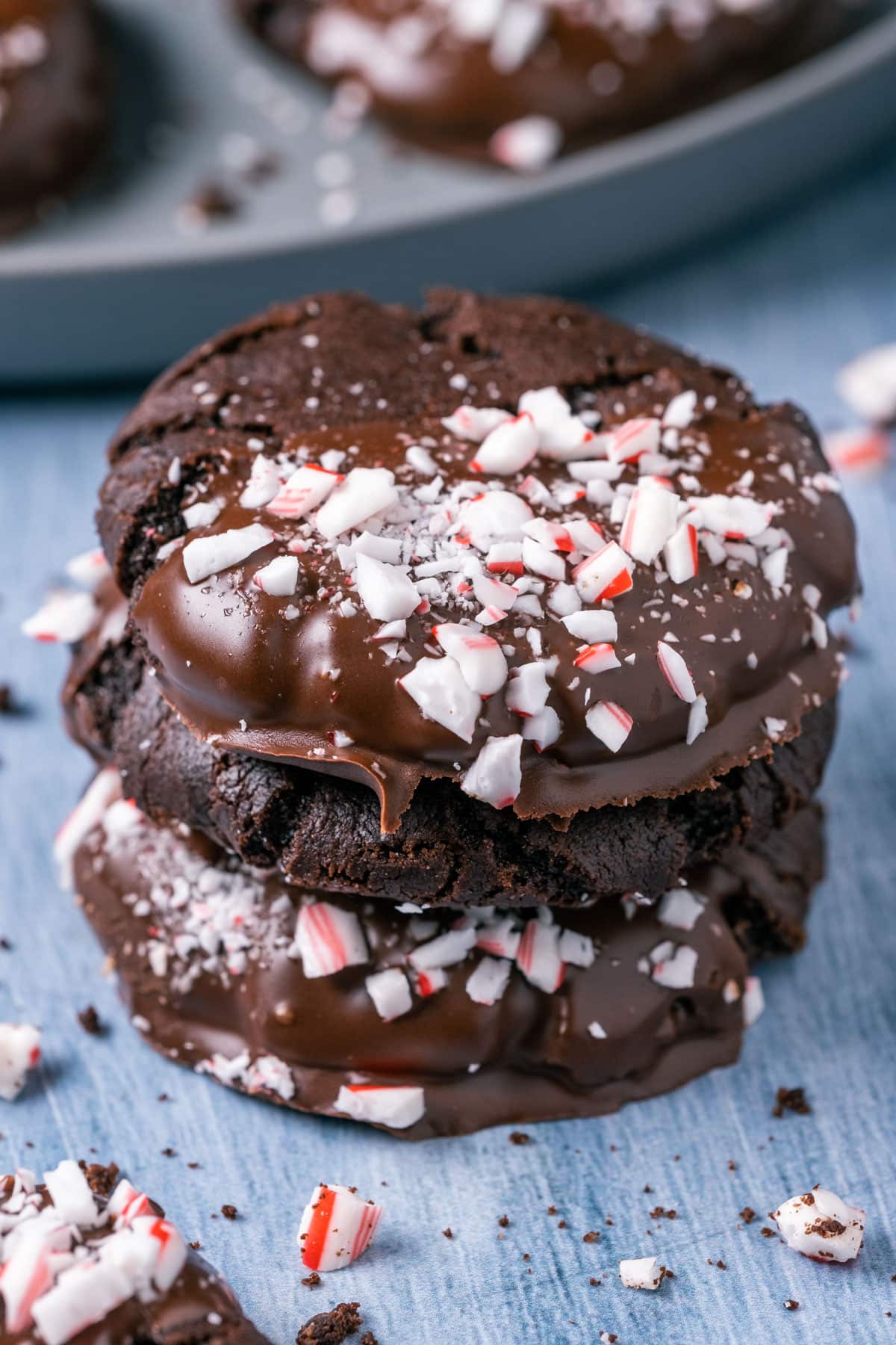 Deliciously Minty Vegan Chocolate Peppermint Cookies