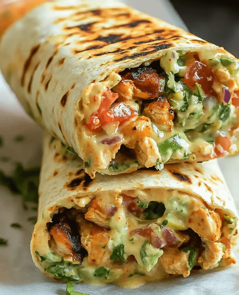 Flavorful Chipotle Ranch Grilled Chicken Burrito